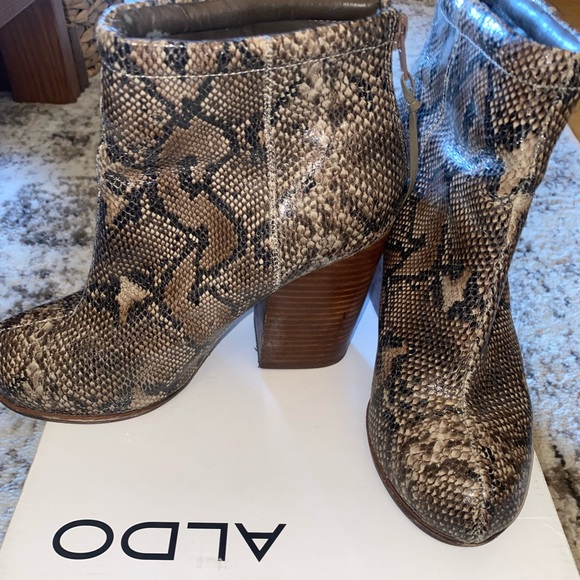ALDO Snake print boots. - Picture 2 of 3